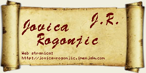 Jovica Rogonjić vizit kartica